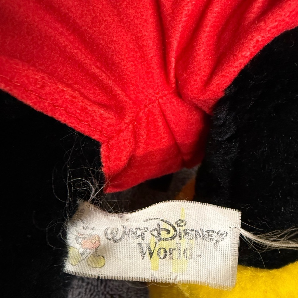 Disney Mickey Mouse Plush - Black, Red, Yellow - Picture 3 of 3